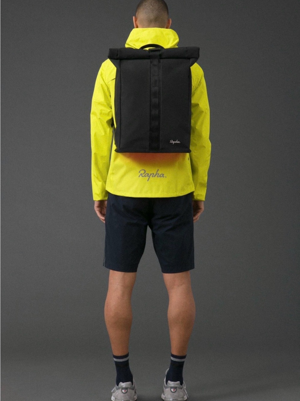 Rapha Black Roll-Top Cycling Backpack